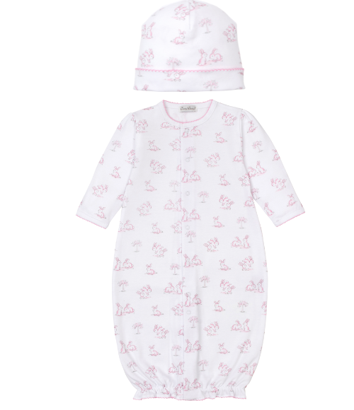 Kissy Springtime Pink Bunny Convertible Gown Set