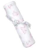 Kissy Springtime Pink Bunny Blanket
