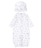Kissy Springtime Silver Bunny Convertible Gown Set