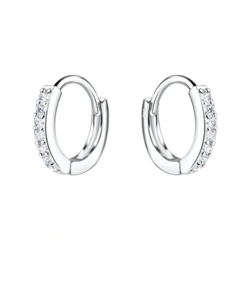 Sterling Silver Huggie Earrings for Baby & Girls