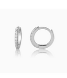 Sterling Silver CZ Huggie Earrings for Baby & Kids