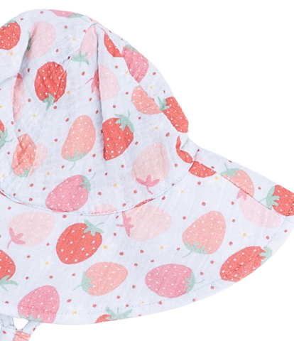 Strawberry Wide Brim Sun Hat