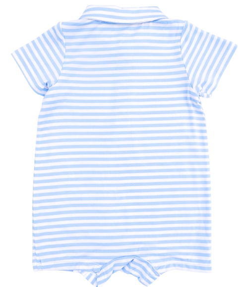Striped Golf Polo Romper
