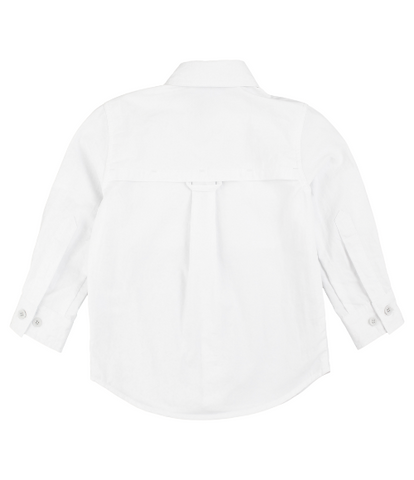 White Long Sleeve Fishing Shirt
