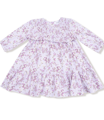 Sweet Floral Smocked Dress & Leggings
