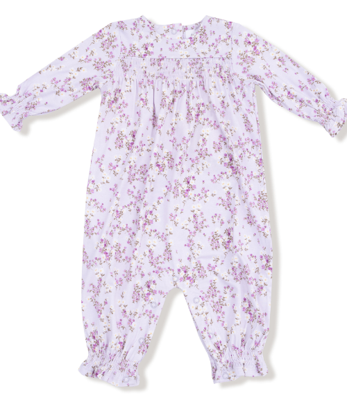 Sweet Floral Smocked Romper