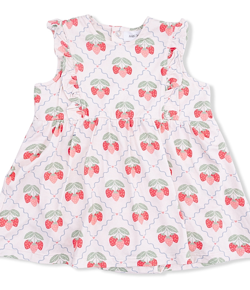 Sweet Strawberries Bubble Dress