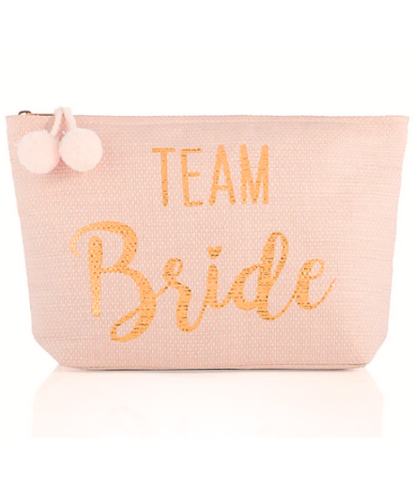 Team Bride Pouch in Blush