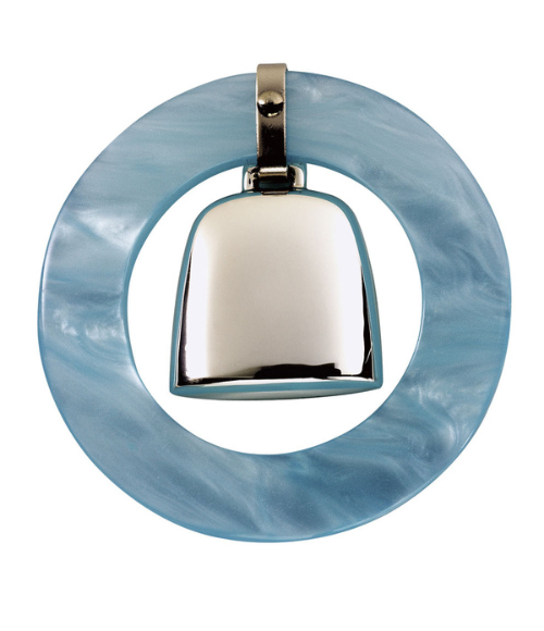 Salisbury Teething Ring-Rattle in Blue