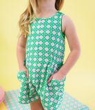 Kelly Coastal Cane Terry Romper