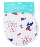 Texas Boy Burp Cloth & Bib