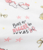 Texas Girl Burp Cloth & Bib