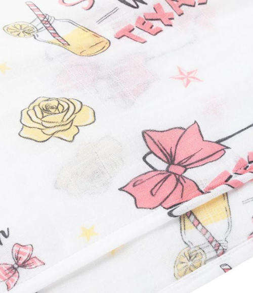 Texas Girl Burp Cloth & Bib