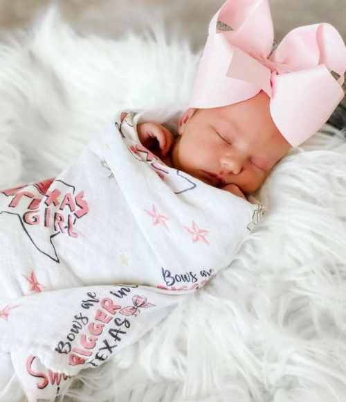 Texas Girl Organic Swaddle Blanket