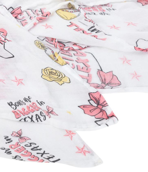 Texas Girl Organic Swaddle Blanket