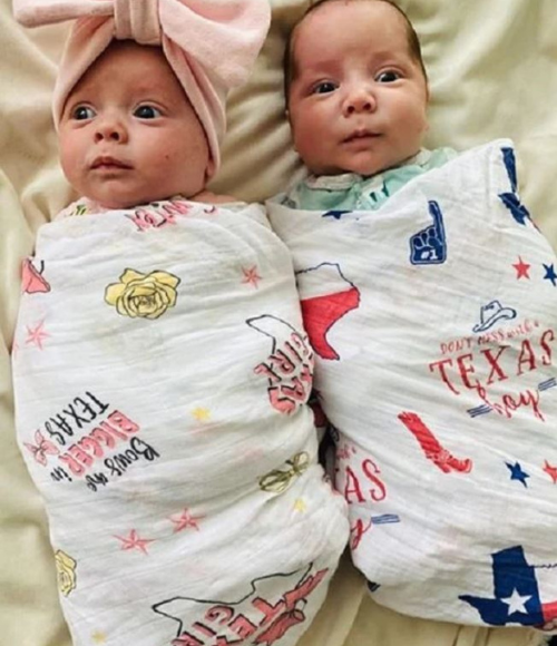 Texas Girl Organic Swaddle Blanket