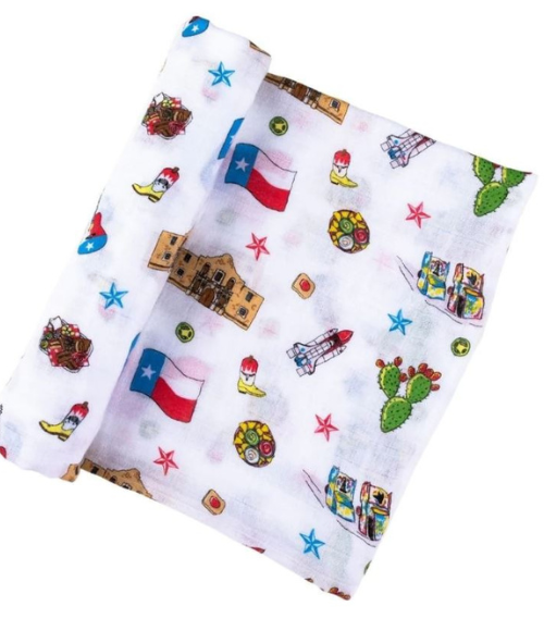 Texas Baby Burp Cloth, Bib & Swaddle Blanket