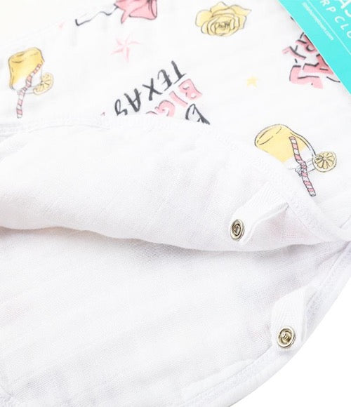 Texas Girl Burp Cloth & Bib