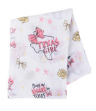 Texas Girl Swaddle Blanket