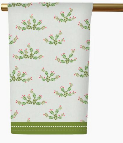 Texas Prickly Pear Cactus Tea Towel