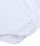White Collared Unisex SS Bodysuit