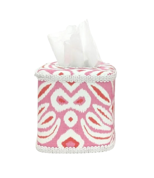 Jan Sevadjian Monogrammed Tissue Box Cover