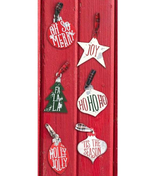 Tin Holiday Ornaments