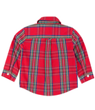 Tis The Season Plaid LS Button Up