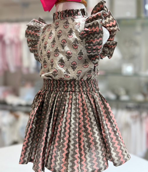 Little Tiffany Mocha Skort Set