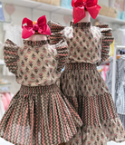 Tiffany Mocha Skirt Set