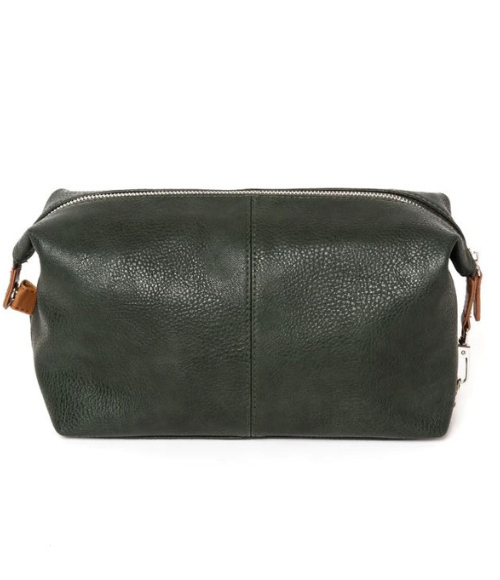 Deluxe Toiletry Bag in Military Green