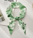 Top Letter Mini Silk Accessory Scarfs