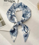 Top Letter Mini Silk Accessory Scarfs