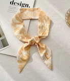 Top Letter Mini Silk Accessory Scarfs