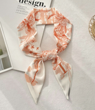 Top Letter Mini Silk Accessory Scarfs