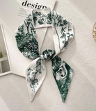 Top Letter Mini Silk Accessory Scarfs
