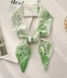 Top Letter Mini Silk Accessory Scarfs