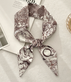 Top Letter Mini Silk Accessory Scarfs