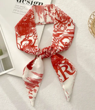 Top Letter Mini Silk Accessory Scarfs