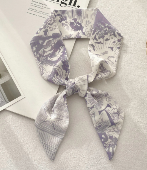 Top Letter Mini Silk Accessory Scarfs