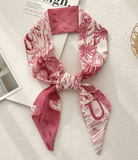 Top Letter Mini Silk Accessory Scarfs