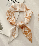 Top Letter Mini Silk Accessory Scarfs