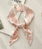 Top Letter Mini Silk Accessory Scarfs