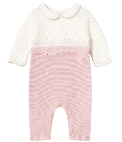 Crystal Pink Tricot Romper