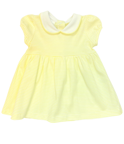 Bambinos Trinity Twirl Dress - SS Yellow Stripe