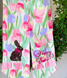 Tulips Chocolate Bunny Easter Wreath Sash