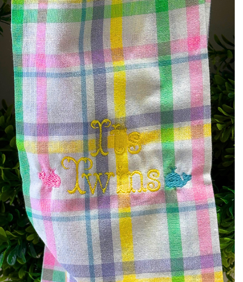 It's Twin's Embroidered Wreath Sashes