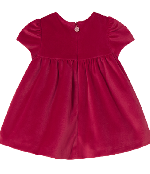 Cherry Red SS Velvet Dress
