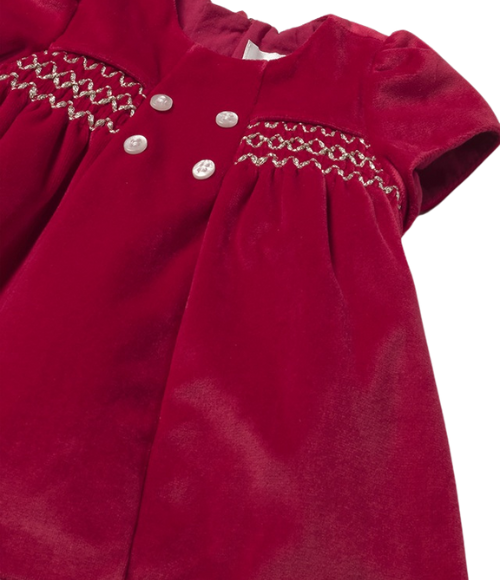 Cherry Red SS Velvet Dress