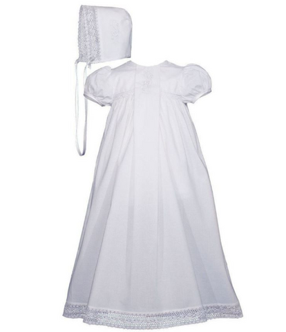 Boys Christening Baptism Coverall with Pin Tucking